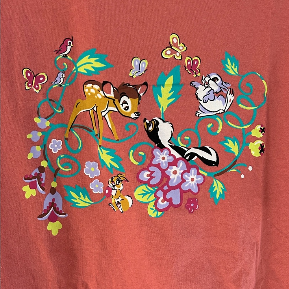 Vera Bradley Disney Bambi Coral Tee with Floral Accents
